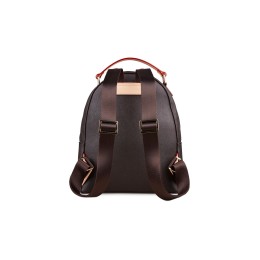 Рюкзак женский BUGATTI ЭЛЛА | ELLA, тёмно-коричневый, полиуретан, 24х11,5х28 см