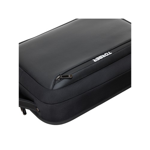 Рюкзак TORBER ВОЯЖ с отделением для ноутбука 15,6'', черный, нейлон/микрофибра, 30x12x42 см, 14л