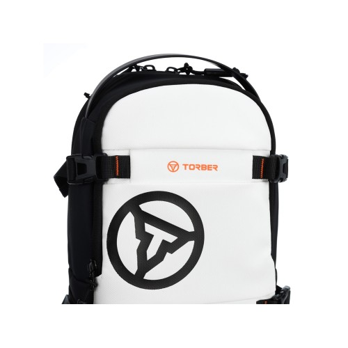 Рюкзак на одно плечо TORBER ЭКСТРИМ, белый/чёрный, 20 х 8 х 31 см, 5л