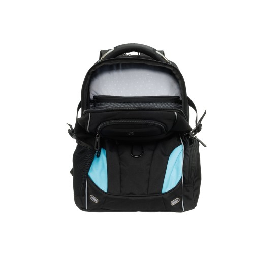 Рюкзак TORBER ПРОРЫВ с отделением для ноутбука 15", чёрный, полиэстер 900D, 34x22x46 см, 34л