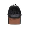 Рюкзак TORBER ГРАФФИТИ, черный с карманом коричневого цвета, полиэстер меланж, 42 х 29 x 19 см