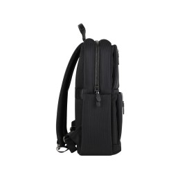 Рюкзак мужской BUGATTI НЕРО | NERO 16'', чёрный, нейлон 1680D/кожа, 29,5х14х44 см