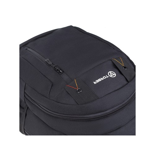 Рюкзак TORBER КЛАСС, черный, полиэстер 900D, 45 x 32 x 16 см