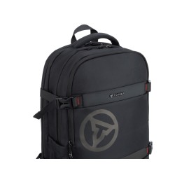 Рюкзак TORBER ВОЯЖ с отделением для ноутбука 18'', черный, полиэстер 900D, 34х16х47 см, 20 л