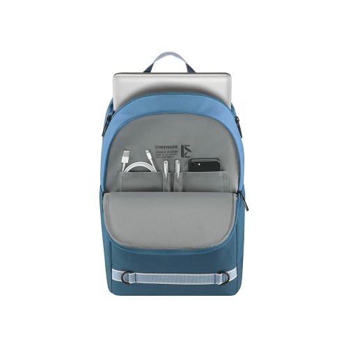 Рюкзак WENGER Tyon 15.6", голубой, переработанный ПЭТ/Полиэстер, 32х18х48 см, 23 л.