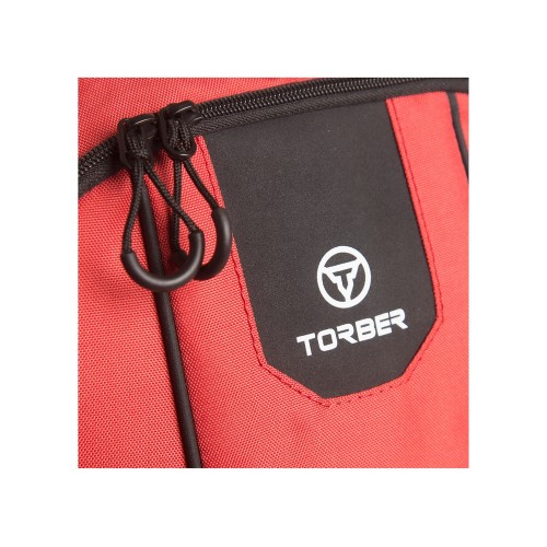 Рюкзак TORBER РАКЕТА с отделением для ноутбука 15,6", красный, полиэстер 600D, 46 х 30 x 13 см
