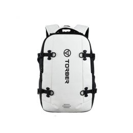 Рюкзак спортивный TORBER ЭКСТРИМ 18", белый/чёрный, 31 х 12 х 46 см, 17л