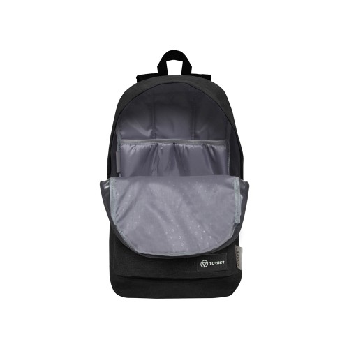 Рюкзак TORBER ГРАФФИТИ, черный, полиэстер меланж, 46 х 29 x 18 см