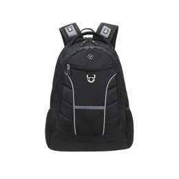 Рюкзак TORBER ПРОРЫВ с отделением для ноутбука 15", чёрный, полиэстер 600D, 35x20x47 см, 33л