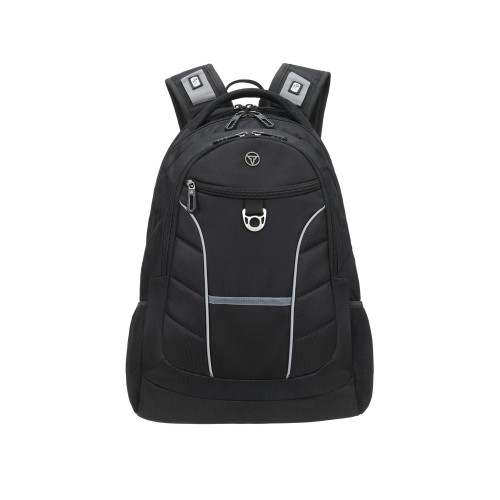 Рюкзак TORBER ПРОРЫВ с отделением для ноутбука 15", чёрный, полиэстер 600D, 35x20x47 см, 33л