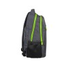 Рюкзак «Metropolitan», серый с зеленой молнией