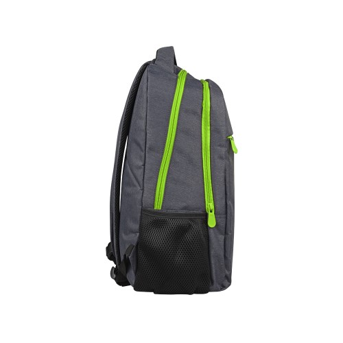 Рюкзак «Metropolitan», серый с зеленой молнией
