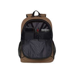 Рюкзак TORBER РАКЕТА с отделением для ноутбука 15,6", коричневый, полиэстер 600D, 46 х 30 x 13