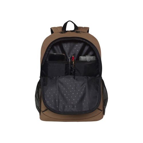 Рюкзак TORBER РАКЕТА с отделением для ноутбука 15,6", коричневый, полиэстер 600D, 46 х 30 x 13