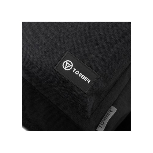 Рюкзак TORBER ГРАФФИТИ, черный, полиэстер меланж, 46 х 29 x 18 см