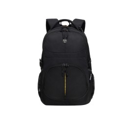 Рюкзак TORBER РАКЕТА, чёрный, полиэстер, 33х15х45 см, 22 л