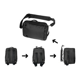 Рюкзак-трансформер «Duty» для ноутбука, черный (без шильда)