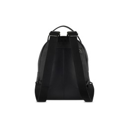 Рюкзак женский BUGATTI БЕЛЛА | BELLA, чёрный, воловья кожа/полиэстер, 24,5х12х27 см