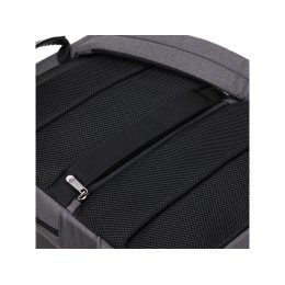Рюкзак TORBER ВЕКТОР с отделением для ноутбука 14,1", черный/серый, нейлон, 32 х 10 х 43 см, 13л