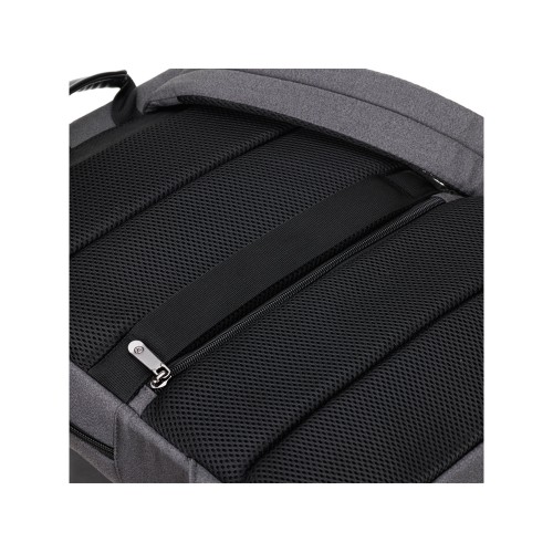 Рюкзак TORBER ВЕКТОР с отделением для ноутбука 14,1", черный/серый, нейлон, 32 х 10 х 43 см, 13л