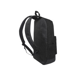 Рюкзак TORBER ГРАФФИТИ, черный, полиэстер меланж, 46 х 29 x 18 см