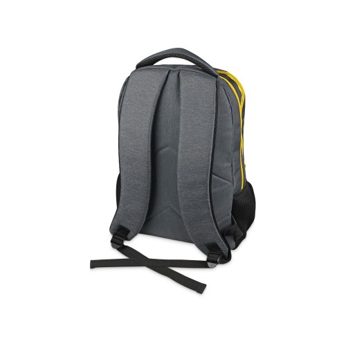 Рюкзак «Metropolitan», серый с желтой молнией