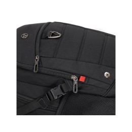 Рюкзак TORBER ПРОРЫВ с отделением для ноутбука 15.6", черный, полиэстер, 46.5х32.5х15.5 см, 24 л