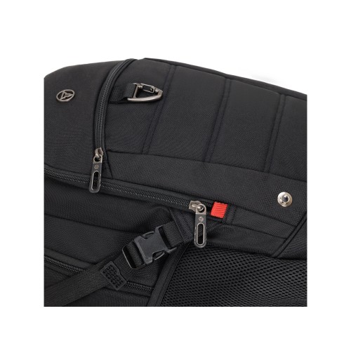 Рюкзак TORBER ПРОРЫВ с отделением для ноутбука 15.6", черный, полиэстер, 46.5х32.5х15.5 см, 24 л