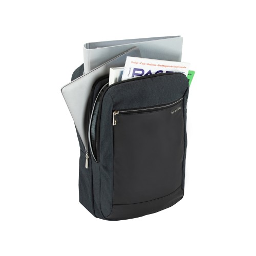 Рюкзак мужской BUGATTI СЕРА | SERA 15'', антрацитовый, полиэстер, 32х12х46 см, 16 л