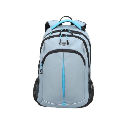 Рюкзак TORBER РАКЕТА серый/голубой, полиэстер/добби, 32x15x46 см, 22 л