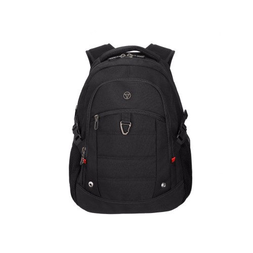 Рюкзак TORBER ПРОРЫВ с отделением для ноутбука 15.6", черный, полиэстер, 46.5х32.5х15.5 см, 24 л