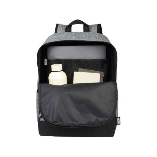 Двухцветный рюкзак для ноутбука 15" Reclaim объемом 14 л, изготовленный из переработанных материалов по стандарту GRS, серый яркий