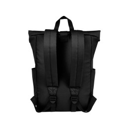 Рюкзак Byron 15,6" объемом 18 л со скручиваемым верхом, изготовленный из переработанного ПЭТ по стандарту GRS, черный