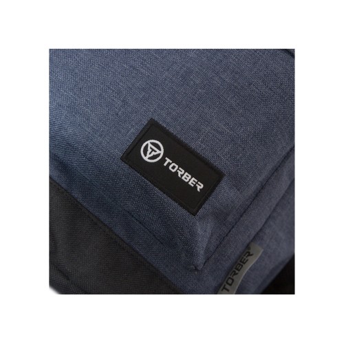 Рюкзак TORBER ГРАФФИТИ, синий, полиэстер меланж, 46 х 29 x 18 см