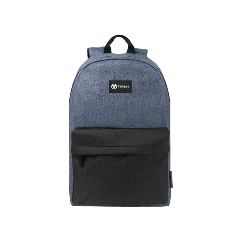 Рюкзак TORBER ГРАФФИТИ, серый с карманом черного цвета, полиэстер меланж, 42 х 29 x 19 см