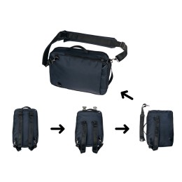 Рюкзак-трансформер «Duty» для ноутбука, темно-синий (без шильда)