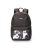 Рюкзак TORBER ГРАФФИТИ, серый с карманом черно-белого цвета, полиэстер, 44 х 31 х 18 см