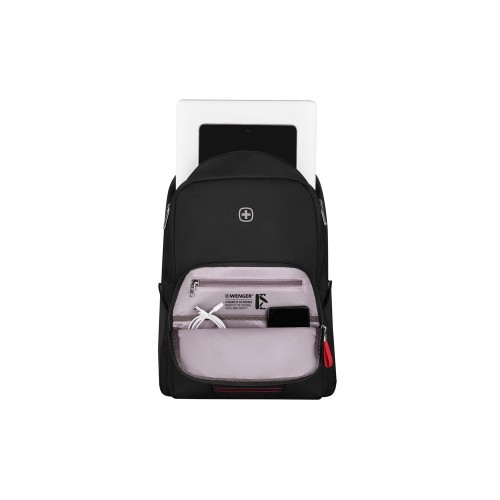 Рюкзак WENGER Motion 15.6", черный, нейлон, 31x17x42 см, 20 л