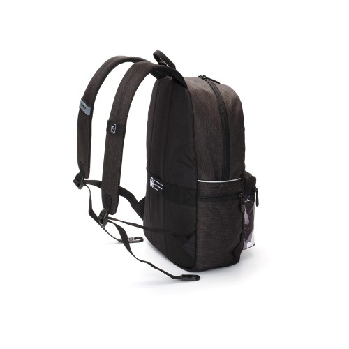 Рюкзак TORBER ГРАФФИТИ, серый с карманом черно-белого цвета, полиэстер, 44 х 31 х 18 см