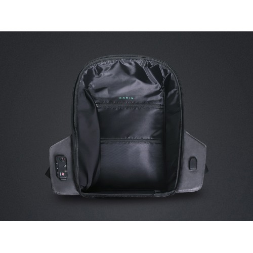 Водостойкий антикражный рюкзак Hipack для ноутбука 15.6", черный