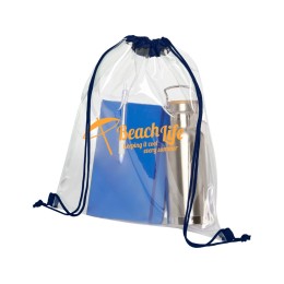 Рюкзак "Lancaster", прозрачный/темно-синий