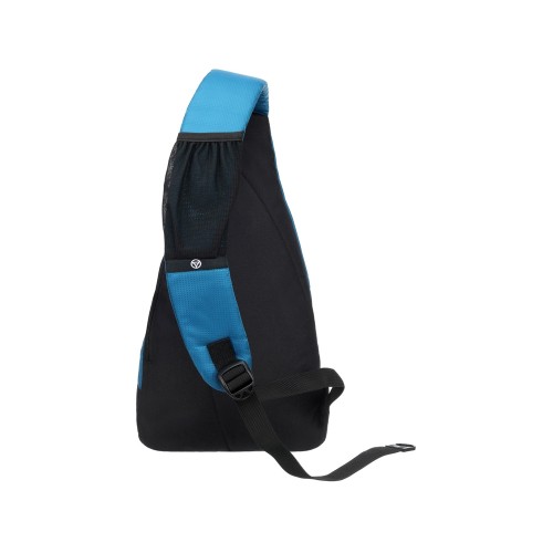 Рюкзак TORBER с одним плечевым ремнем, черный/синий, полиэстер/добби, 25x15x45 см, 7 л