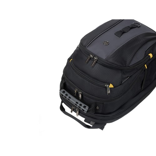 Рюкзак TORBER МЕГАПОЛИС с отделением для ноутбука 15.6", чёрный/серый, полиэстер, 37 х 17 х 45 см