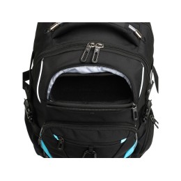 Рюкзак TORBER ПРОРЫВ с отделением для ноутбука 15", чёрный, полиэстер 900D, 34x22x46 см, 34л