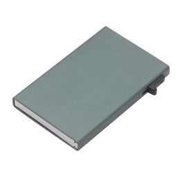 Картхолдер "Florence" с RFID- защитой из алюминия, цвет оружейной стали