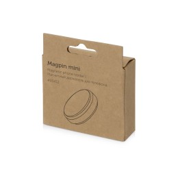 Магнитный держатель для телефона "Magpin mini", черный/стальной