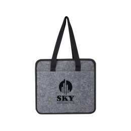 Складной органайзер для автомобиля Felta из фетра, переработанного по стандарту GRS, средне-серый