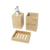 Набор из 3 аксессуаров из бамбука для ванной комнаты Hedon, natural
