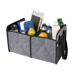Складной органайзер для автомобиля Felta из фетра, переработанного по стандарту GRS, средне-серый