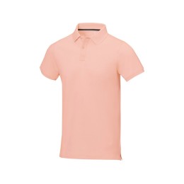 Calgary мужская рубашка-поло с коротким рукавом, pale blush pink